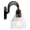 Kichler 45973OZ Avery 24-in 3-Light Olde Bronze Farmhouse Vanity Light