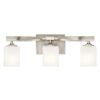 Kichler 55002NI Marette 22.75-in 3-Light Brushed Nickel Modern/Contemporary Vanity Light