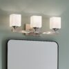 Kichler 55002NI Marette 22.75-in 3-Light Brushed Nickel Modern/Contemporary Vanity Light