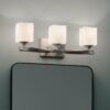 Kichler 55002NI Marette 22.75-in 3-Light Brushed Nickel Modern/Contemporary Vanity Light
