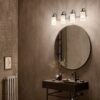 Kichler 55088BK Kennewick 32-in 4-Light Black Traditional Vanity Light