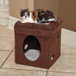 MidWest Curious Cube Cat Condo (Brown Suede)