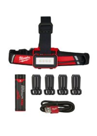 Milwaukee 2115-21 REDLITHIUM USB Low-Profile Hard Hat Headlamp, 600 Lumens