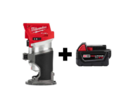 Milwaukee 2723-20-48-11-1850 M18 FUEL 18V Lithium-Ion Brushless Cordless Compact Router with M18 5.0 Ah Battery
