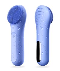 NågraCoola Sonic Facial Cleansing Brush, Waterproof Face Scrub Brush for Men & Women, Rechargeable Face Brushes for Cleansing and Exfoliating, Electric Face Scrubber Cleanser Brush - Blue
