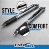 Pentel EnerGel RTX Retractable Liquid Gel Ink Pen, (0.7mm) Medium, Assorted Ink, 20 Pack (BL77BP20M), Assorted