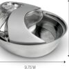 Pioneer Pet Stainless Steel Dog & Cat Fountain Raindrop Design, 60-oz
