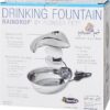 Pioneer Pet Stainless Steel Dog & Cat Fountain Raindrop Design, 60-oz