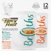 Purina Fancy Feast Limited Ingredient Wet Cat Food Complement Variety Pack Broths Chicken Collection - (12) 1.4 oz. Pouches