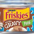 Purina Friskies Gravy Pate Wet Cat Food Extra Gravy Pate With Tuna in Savory Gravy - (24) 5.5 oz. Cans