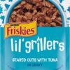 Purina Friskies Gravy Wet Cat Food Complement Lil' Grillers Seared Cuts With Tuna - (16) 1.55 oz. Pouches