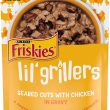 Purina Friskies Gravy Wet Cat Food Complement Lil' Grillers Seared Cuts with Chicken - (16) 1.55 oz. Pouches