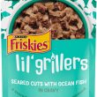 Purina Friskies Gravy Wet Cat Food Complement Lil' Grillers Seared Cuts with Ocean Fish - (16) 1.55 oz. Pouches