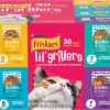 Purina Friskies Gravy Wet Cat Food Complement Variety Pack Lil' Grillers Chicken, Turkey, Ocean Fish & Tuna - (30) 1.55 oz. Pouches