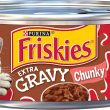 Purina Friskies Gravy Wet Cat Food Extra Gravy Chunky With Beef in Savory Gravy - (24) 5.5 oz. Cans