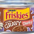 Purina Friskies Gravy Wet Cat Food Extra Gravy Chunky With Turkey in Savory Gravy - (24) 5.5 oz. Cans