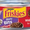 Purina Friskies Gravy Wet Cat Food Meaty Bits With Beef in Gravy - (24) 5.5 oz. Cans