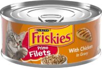 Purina Friskies Gravy Wet Cat Food Prime Filets With Chicken - (24) 5.5 oz. Cans