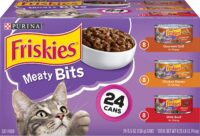 Purina Friskies Gravy Wet Cat Food Variety Pack Meaty Bits - (24) 5.5 oz. Cans