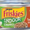 Purina Friskies Indoor Gravy Wet Cat Food Indoor Chunky Chicken and Turkey Casserole In Gravy - (24) 5.5 oz. Cans