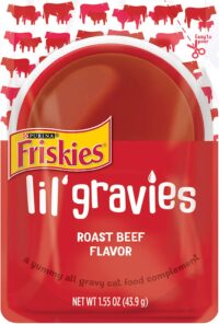 Purina Friskies Lil' Gravies Roast Beef Flavor Cat Food Complement - (16) 1.55 oz. Pouches