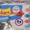Purina Friskies Ocean Favorites Wet Cat Food Pate and Meaty Bits Variety Pack with Salmon and Tuna - (24) 5.5 oz. Cans