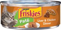 Purina Friskies Pate Wet Cat Food Liver and Chicken Dinner - (24) 5.5 oz. Cans