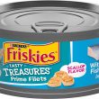 Purina Friskies Pate Wet Cat Food Tasty Treasures With Ocean Fish and Tuna and Scallop Flavor - (24) 5.5 oz. Cans