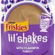 Purina Friskies Wet Cat Food Complement Lil' Shakes With Flavorful Turkey (16) 1.55 oz Pouches