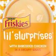 Purina Friskies Wet Cat Food Complement Lil’ Slurprises with Shredded Chicken in a Dreamy Sauce - (16) 1.2 oz. Pouches