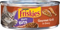 Purina Friskies Wet Cat Food Meaty Bits Gourmet Grill in Gravy - (24) 5.5 oz. Cans