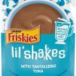 Purina Friskies Wet Pureed Cat Food Topper Lil' Shakes with Tantalizing Tuna - (16) 1.55 oz. Pouches