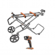 RIDGID AC9946-R8694B Universal Mobile Miter Saw Stand with Mounting Braces and 18V Cordless Torch Light (Tool Only)