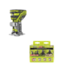 RYOBI P601-A25RS41 ONE+ 18V Cordless Fixed Base Trim Router with Roundover Router Bit Set (4-Piece)