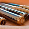 Scriveiner Silver Chrome Rollerball Pen - Stunning Luxury Pen with 24K Gold Finish, Schmidt Ink Refill, Best Roller Ball Pen Gift Set for Men & Women, Professional, Executive Office, Nice, Fancy Pens