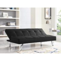 Serta  Black Casual Polyester Full Sofa Bed