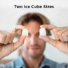 Silonn Ice Makers Countertop, 9 Cubes Ready in 6 Mins, 26lbs in 24Hrs, Self-Cleaning Ice Machine with Ice Scoop and Basket, 2 Sizes of Bullet Ice for Home Kitchen Office Bar Party (Red)