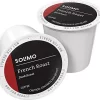Solimo Dark Roast Coffee Pods, French Roast, Compatible with Keurig 2.0 K-Cup Brewers 100 Ct.