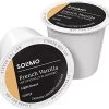 Solimo Light Roast Coffee Pods, French Vanilla Flavored, Compatible with Keurig 2.0 K-Cup Brewers 100 Ct.