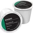 Solimo Light Roast Coffee Pods, Hazelnut Flavored, Compatible with Keurig 2.0 K-Cup Brewers 100 Ct.