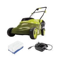 Sun Joe 24V-MJ14C 24-volt 14-in Push Cordless Electric Lawn Mower 4 Ah (Battery & Charger Included)