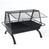 Sunnydaze Decor NB-NW201 27-in W Black Steel Wood-Burning Fire Pit