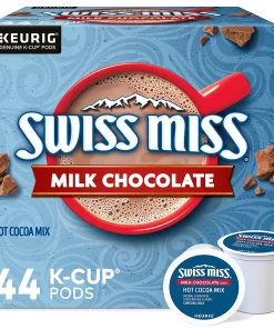 Swiss Miss Milk Chocolate Hot Cocoa Keurig Single-Serve K-Cup Pods 44 Count