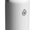 Thermoflask Double Stainless Steel Insulated Water Bottle with Two Lids, 40 oz, White