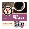 Victor Allen's Coffee 100% Colombian Medium Roast 200 Count Single Serve Coffee Pods for Keurig K-Cup Brewers