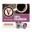 Victor Allen's Coffee 100% Colombian Medium Roast 80 Count, Single Serve Coffee Pods for Keurig K-Cup Brewers