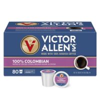 Victor Allen's Coffee 100% Colombian Medium Roast 80 Count, Single Serve Coffee Pods for Keurig K-Cup Brewers