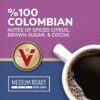 Victor Allen's Coffee 100% Colombian Medium Roast 80 Count, Single Serve Coffee Pods for Keurig K-Cup Brewers
