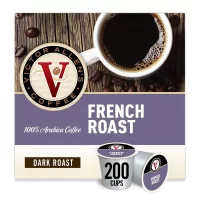 Victor Allen's Coffee French Roast Dark Roast 200 Count Single Serve Coffee Pods for Keurig K-Cup Brewers