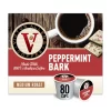 Victor Allen's Coffee Peppermint Bark Flavored Medium Roast 80 Count, Single Serve Coffee Pods for Keurig K-Cup Brewers